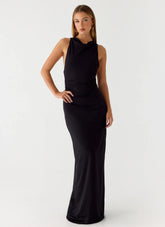 Hidden Agenda Maxi Dress Black
