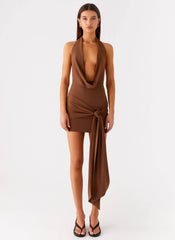 Orchard Mini Dress - Chocolate