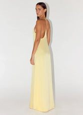 Fine Line Maxi Dress - Yellow