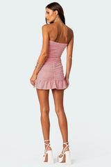 Gaia Gathered Mini Dress